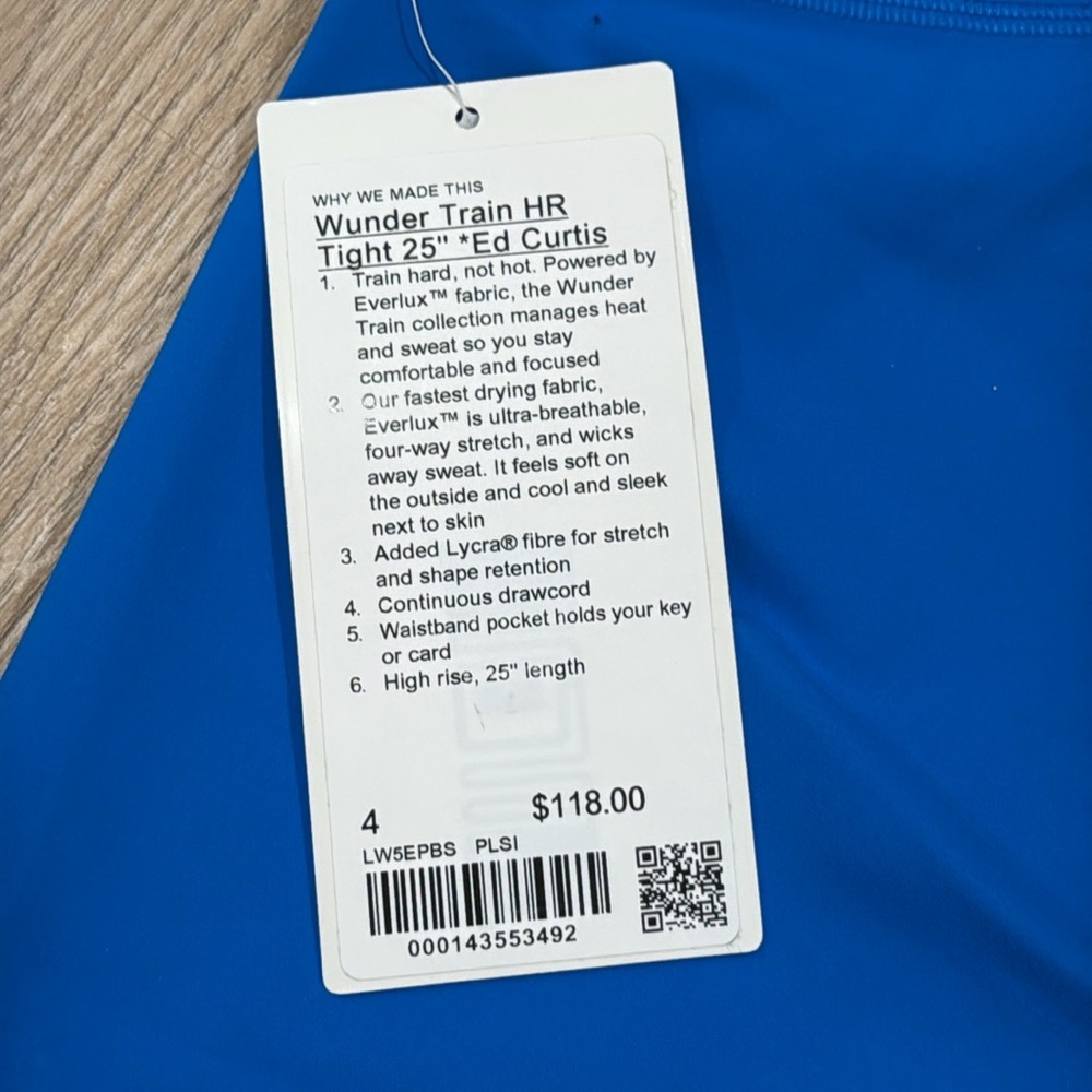 lululemon winder train HR 25” *ed curtis - Picture 3 of 3